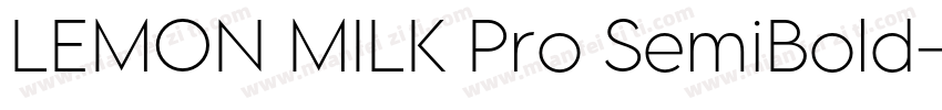LEMON MILK Pro SemiBold字体转换